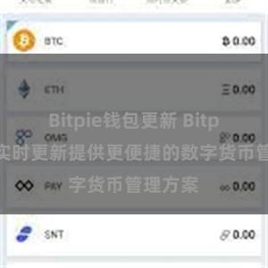 Bitpie钱包更新 Bitpie钱包实时更新提供更便捷的数字货币管理方案