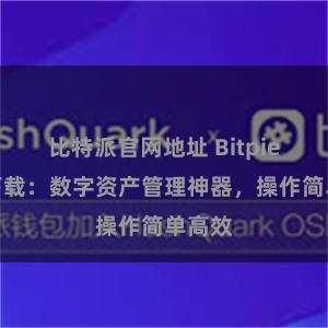 比特派官网地址 Bitpie便捷下载：数字资产管理神器，操作简单高效